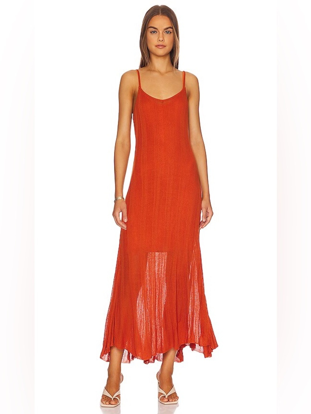 Revolve ASTR THE LABEL Telma Maxi Dress in Rust XS